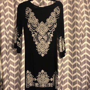 Black and white dress